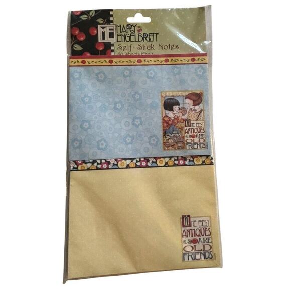 Pooch & Sweetheart Other - CUTE Mary Engelbreit SELF STICK NOTES. 40 Sheets Each Anything is Possible